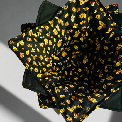 Maple Bloom Bowl Cozy – 100% Cotton | Microwave-Safe